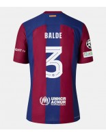 Barcelona Alejandro Balde #3 Domácí Dres pro Dámské 2023-24 Krátký Rukáv